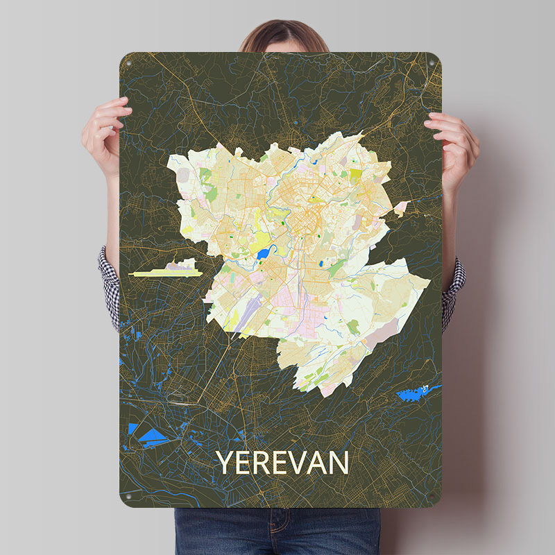 Custom Map Poster - Affiche en tôle Carte de la