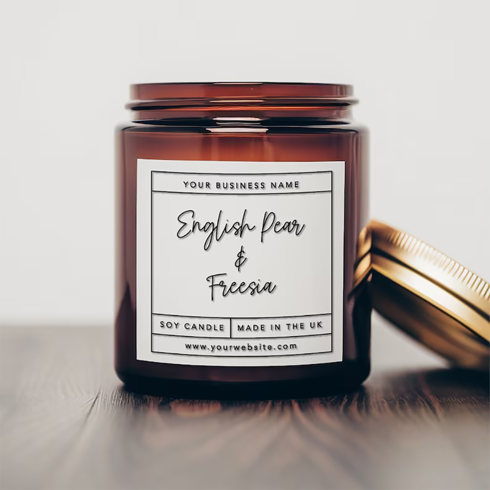 Autocollant carré personnalisé - Personalised Candle Label avis et prix