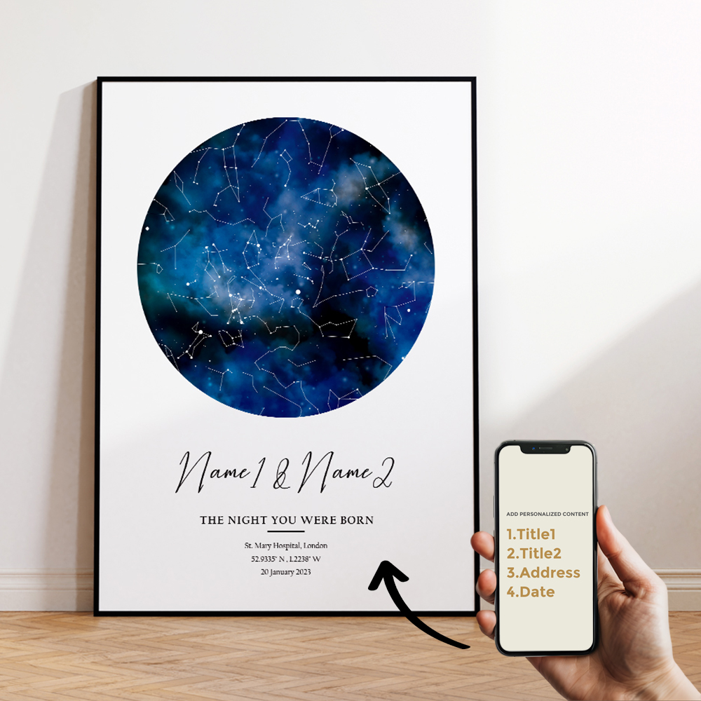 Moderne personnalisé personnal - Custom Star Map avis et prix