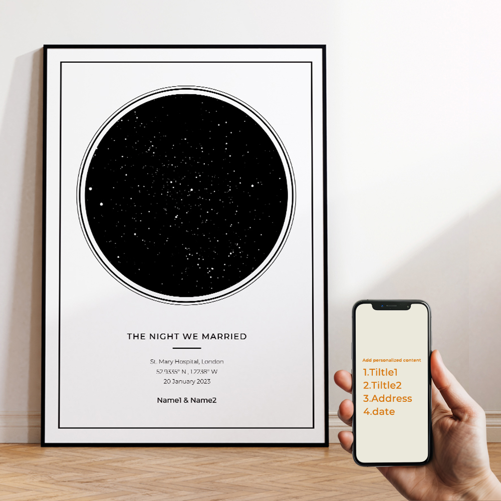 Moderne personnalisé personnal - Custom Star Map avis et prix